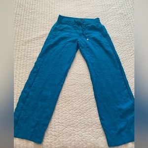 Women’s Lauren by Ralph Lauren wide leg linen pants